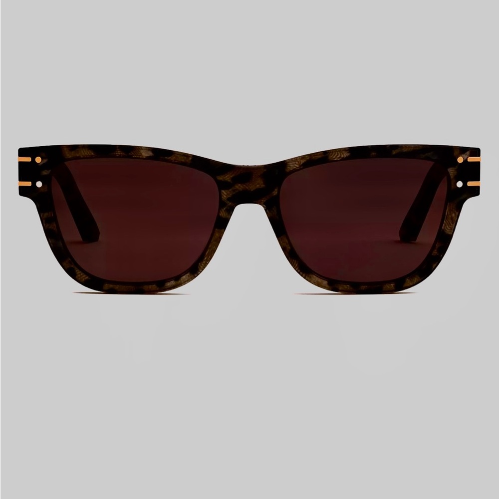 Dior Sunglasses S6U black/grey marble w/gold trim